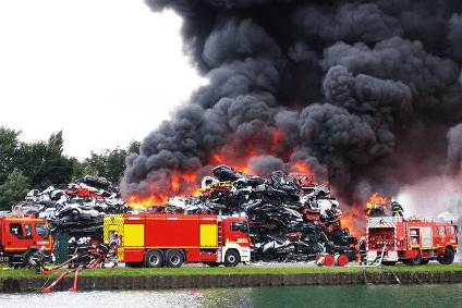 Eine Ursache für eine Betriebsunterbrechung kann ein Feuerschaden sein.